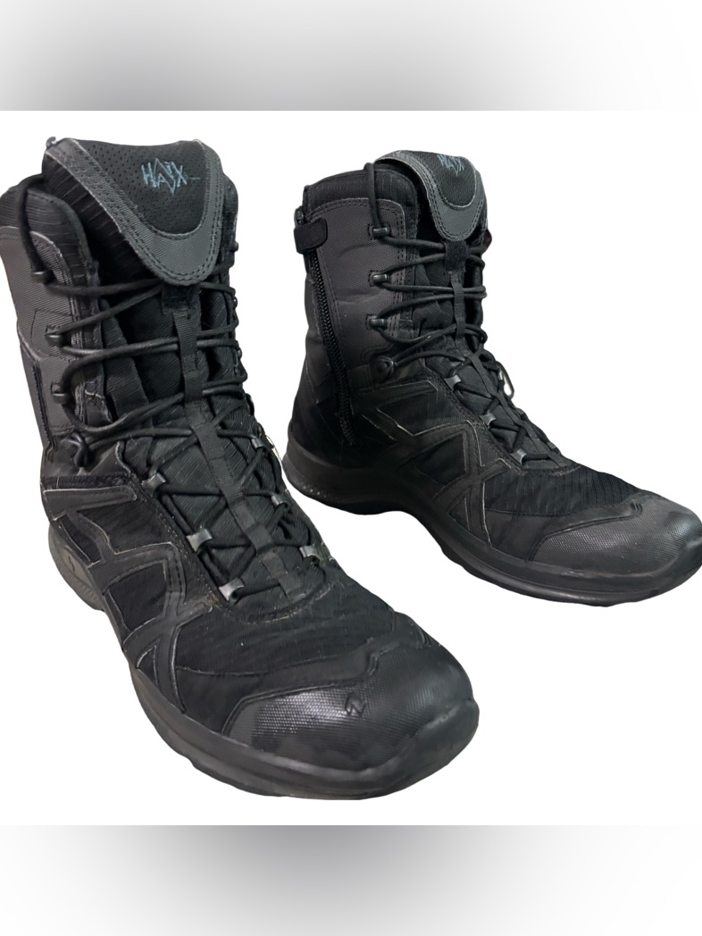 Haix Black Eagle Athletic 2.0 T High Side Zip Size 11 Medium